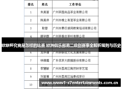 欧联杯究竟是怎样的比赛 欧洲俱乐部第二级别赛事全解析规则与历史